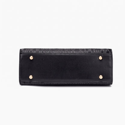 Borsa pochette in ecopelle vegana dalla vivace texture ondulata