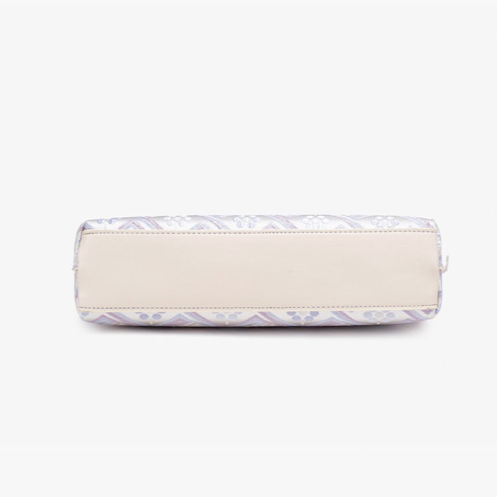 Ethereal Brocade Vegan Eco-Leather Clutch Bag
