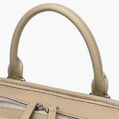 Chic Genuine Leather Boston Clutch Bag