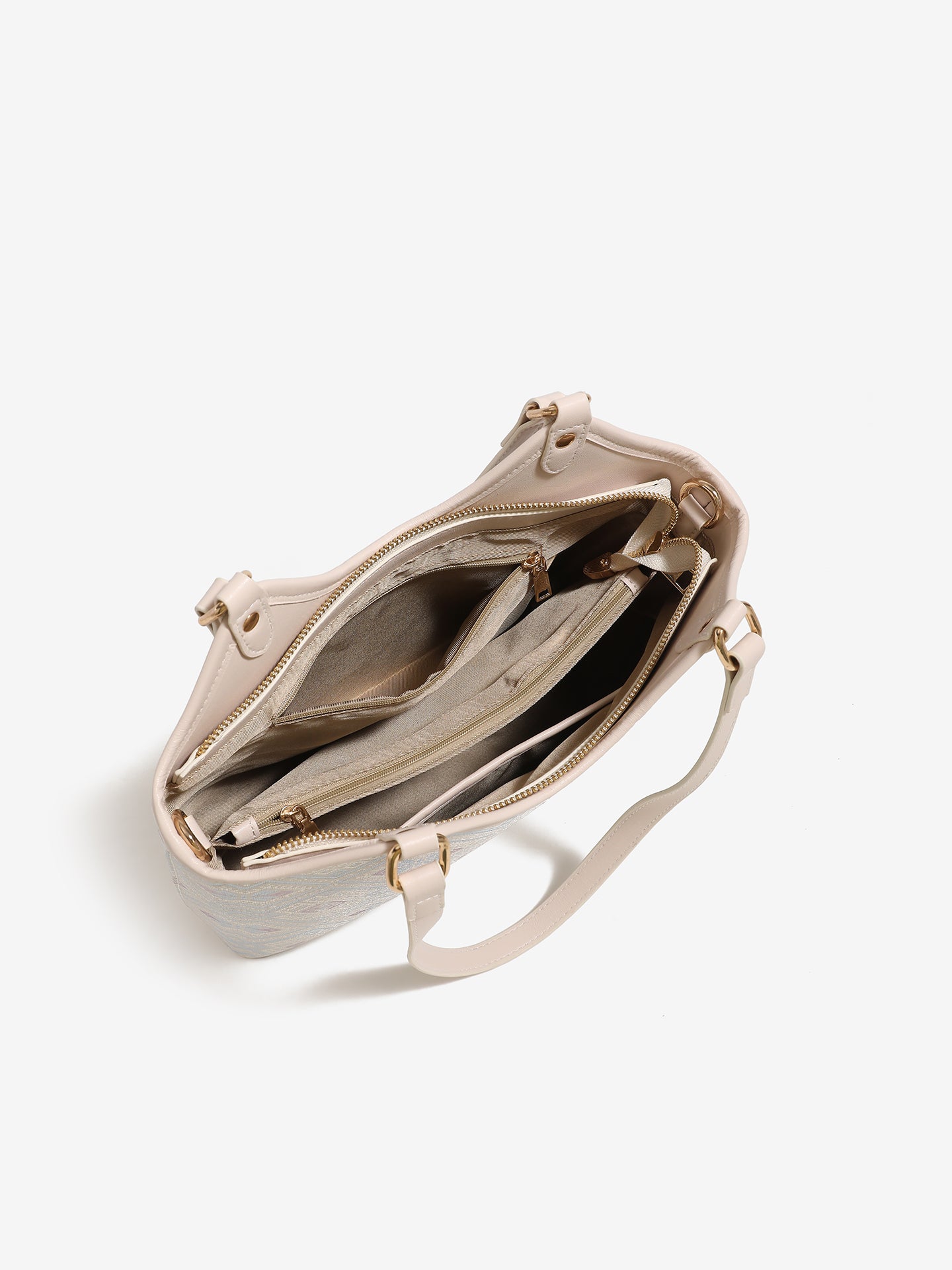 Intricate Butterfly Brocade Vegan Eco-Leather Tote Clutch Bag