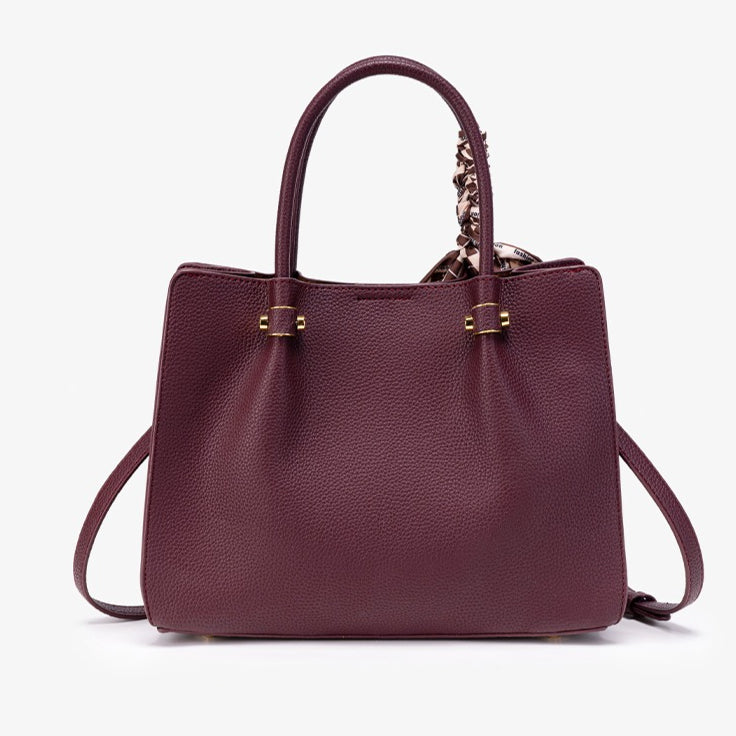 Modern Sleek Vegan Eco-Leather Tote Clutch Bag