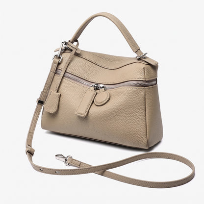 Chic Genuine Leather Square Pillow Clutch Bag