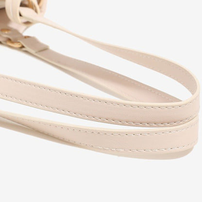 Ethereal Crane Pattern Vegan Eco-Leather Tote Clutch Bag with Tassel Charm