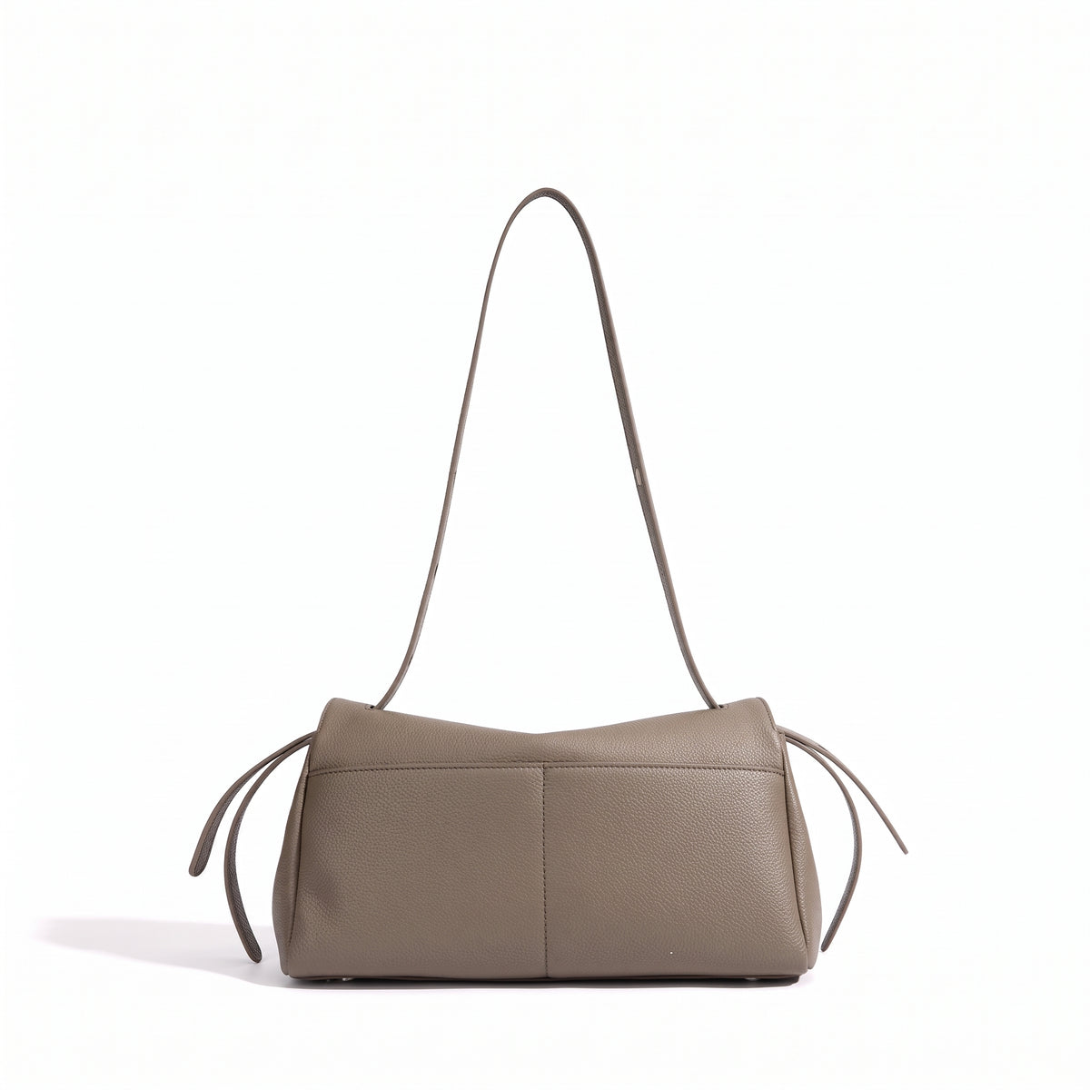Mellow Pebbled Genuine Leather Flap Clutch Bag with Coin Pouch