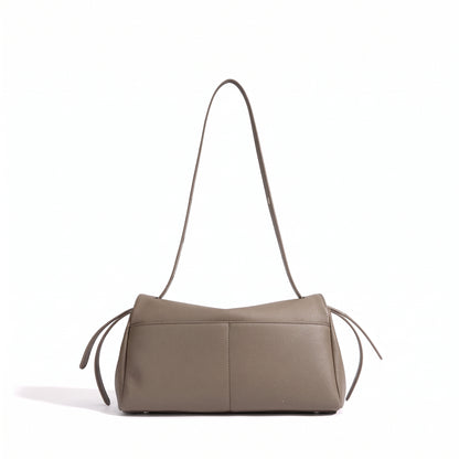 Mellow Pebbled Genuine Leather Flap Clutch Bag with Coin Pouch