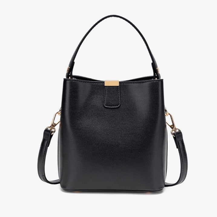 Vintage Vegan Eco-Leather Bucket Clutch Bag