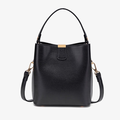 Vintage Vegan Eco-Leather Bucket Clutch Bag