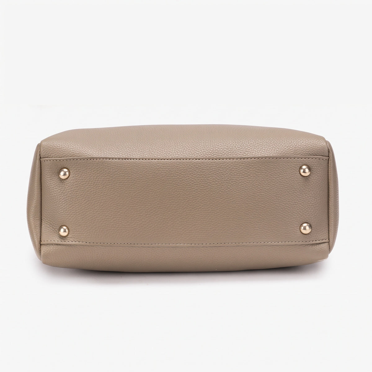 Borsa tote sofisticata e minimalista in ecopelle vegana martellata