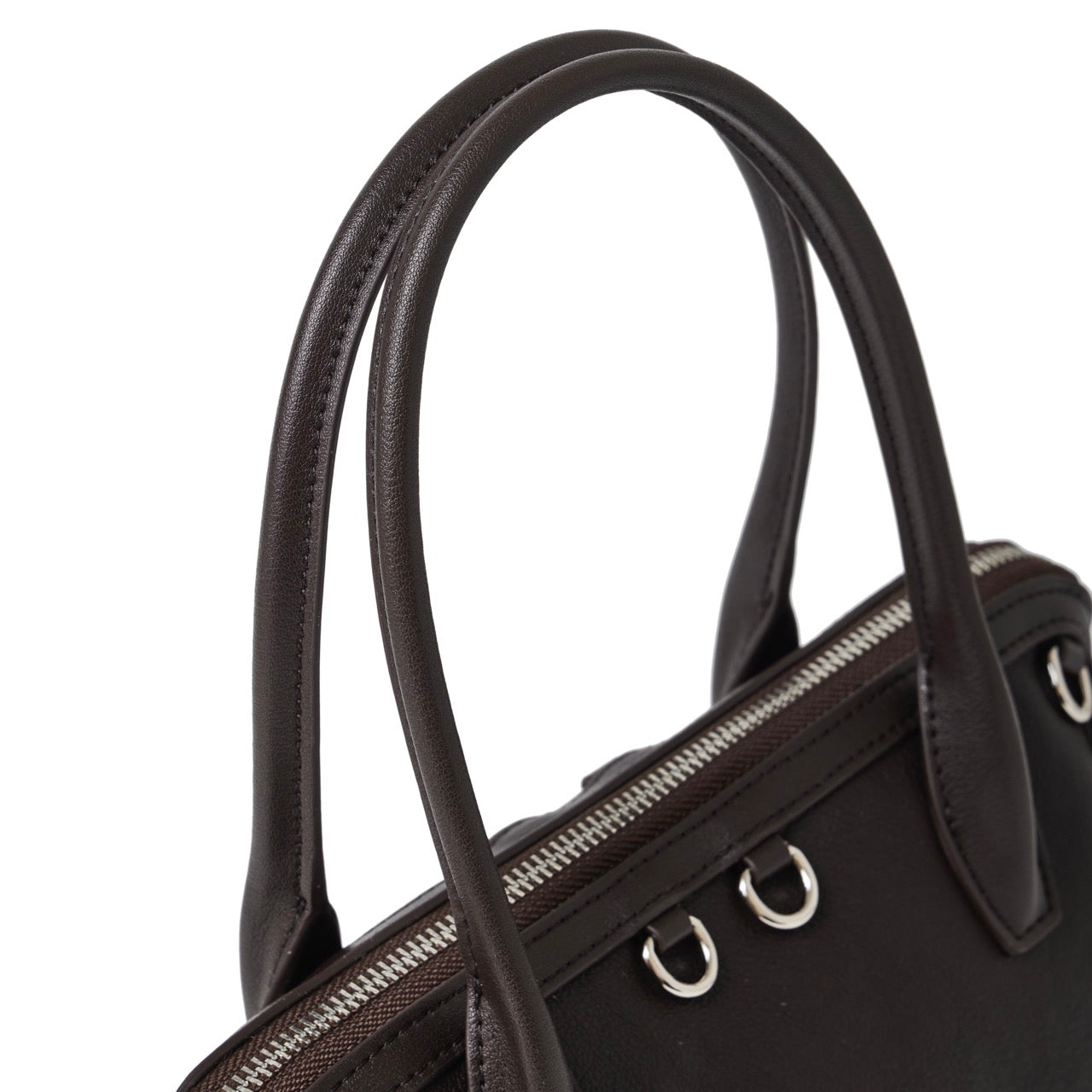 Sac pochette Boston en cuir véritable défini