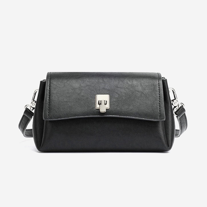 Featherlight Pebbled Genuine Leather Pillow Clutch Bag