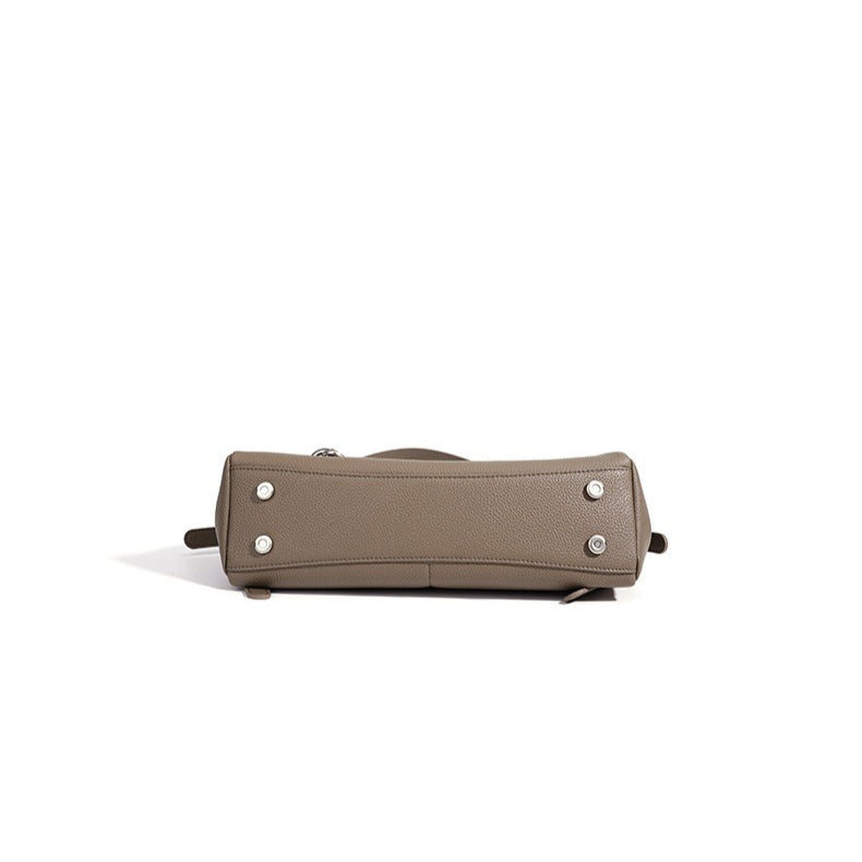 Sculptural Slouchy Genuine Leather Flap Clutch Bag with Mini Coin Pouch
