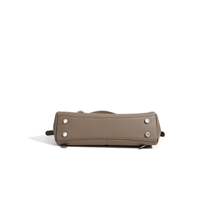 Sculptural Slouchy Genuine Leather Flap Clutch Bag with Mini Coin Pouch
