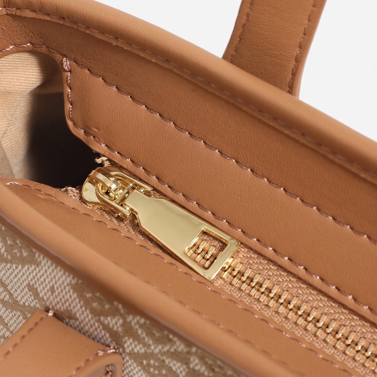 Ornate Monogram Vegan Eco-Leather Mini Tote Clutch Bag