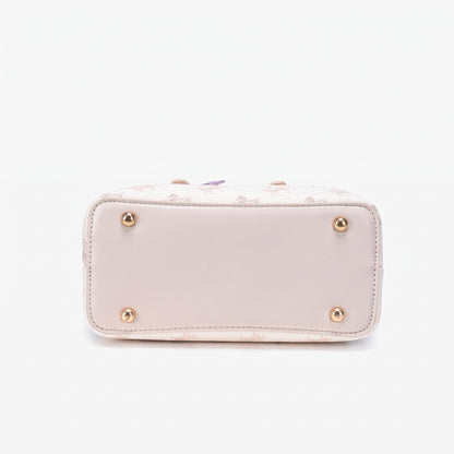 Gentle Pegasus Print Vegan Eco-Leather Clutch Bag With Silk Scarf