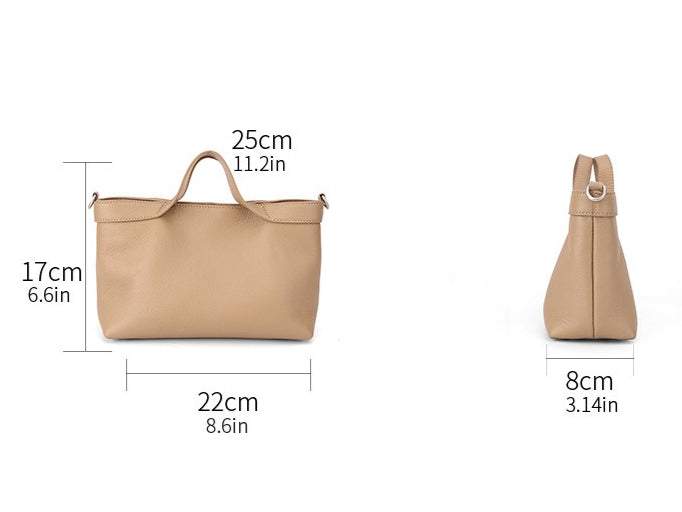 Sand Dune Mini Tote Genuine Leather Clutch Bag