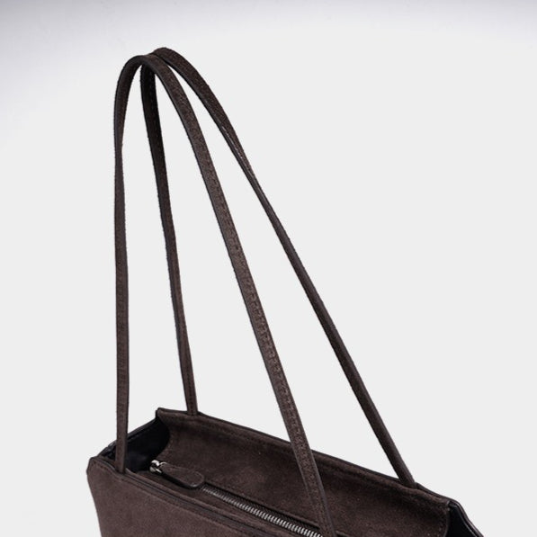Vintage Suede Leather Clutch Bag
