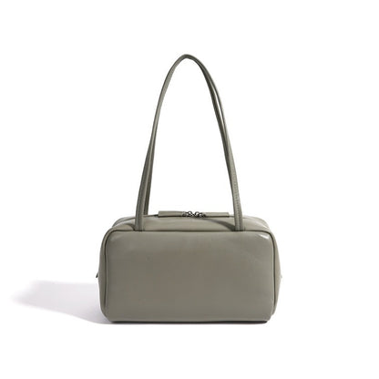 Minimalist Genuine Sheepskin Bowling Clutch Bag