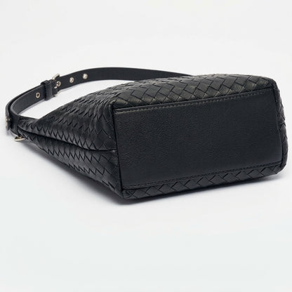 Elegant Woven Genuine Leather Hobo Clutch Bag