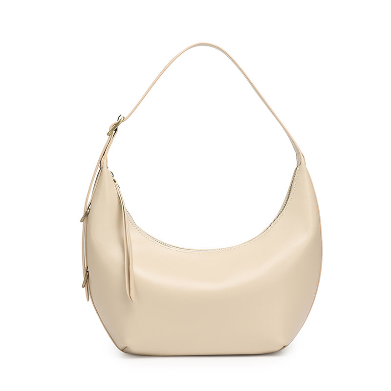 Borsa hobo di nicchia senza tempo in vera pelle con patina unica cerata a olio