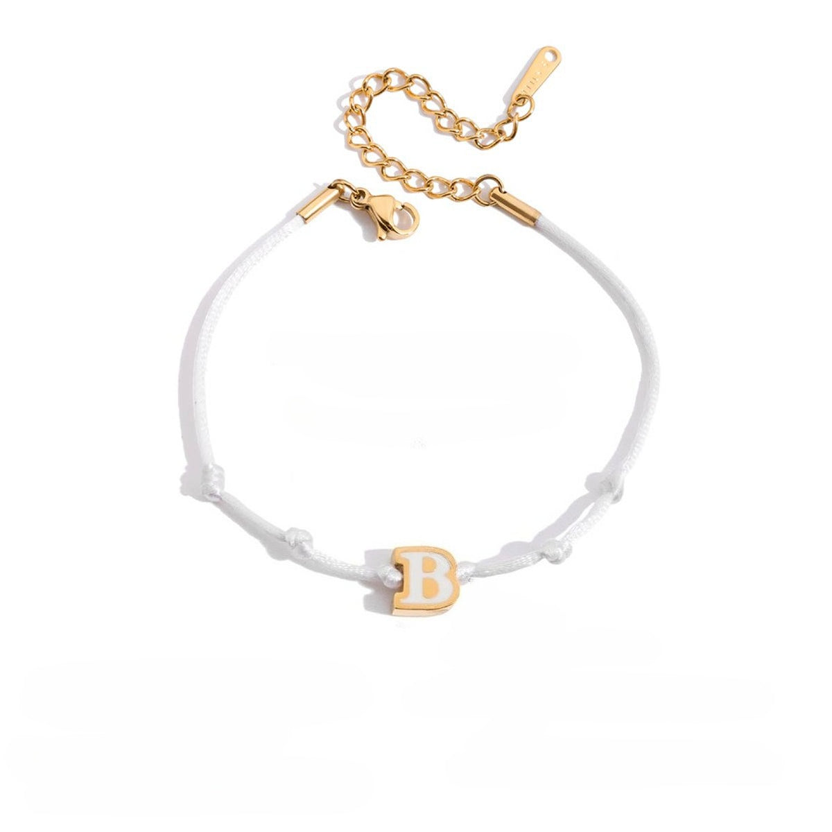 Bohemian Riviera Silk Cord Charm Bracelet