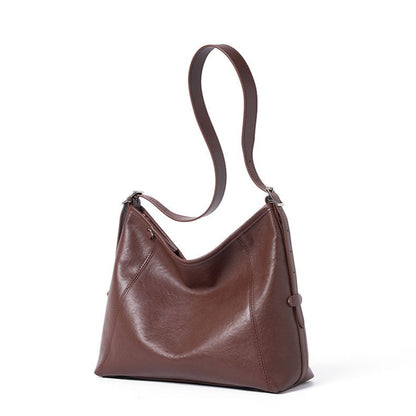 حقيبة هيريتاج بوسطن جلد طبيعي - حقيبة بولينغ كلاسيكية بمقبض علوي