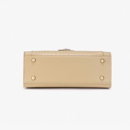 Sophisticated Croc Embossed Vegan Eco-Leather Satchel Clutch Bag