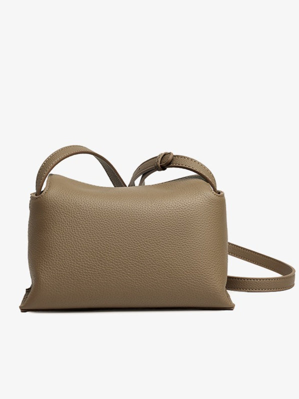 The Artisan Niche Genuine Leather Crossbody Bag with Hidden Magnetic Clasp