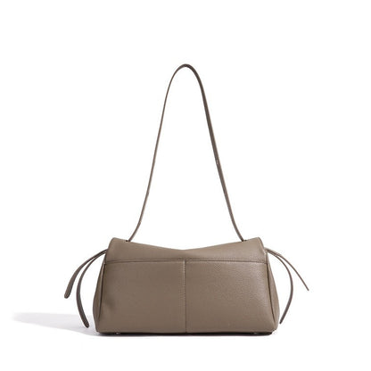 Mellow Pebbled Genuine Leather Flap Clutch Bag with Coin Pouch
