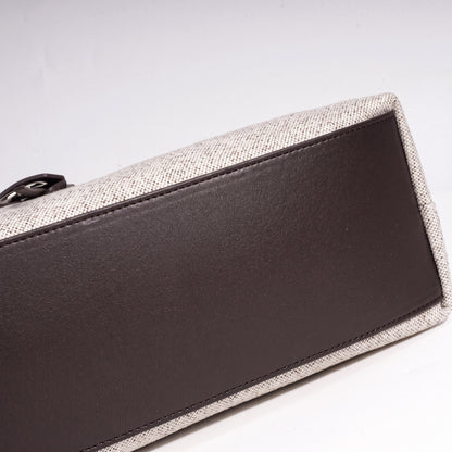 Mellow Canvas Spacious Flap Clutch Bag