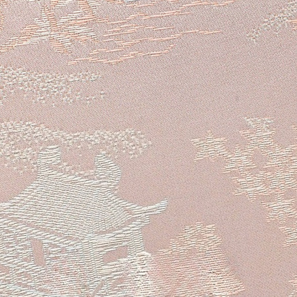 Elegant Oriental Brocade Genuine Leather Kelly Clutch Bag with Charm