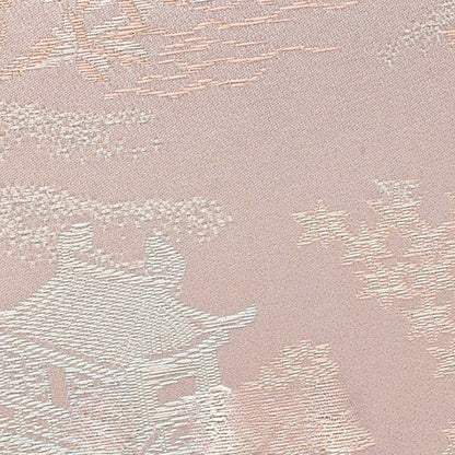Elegant Oriental Brocade Genuine Leather Kelly Clutch Bag with Charm