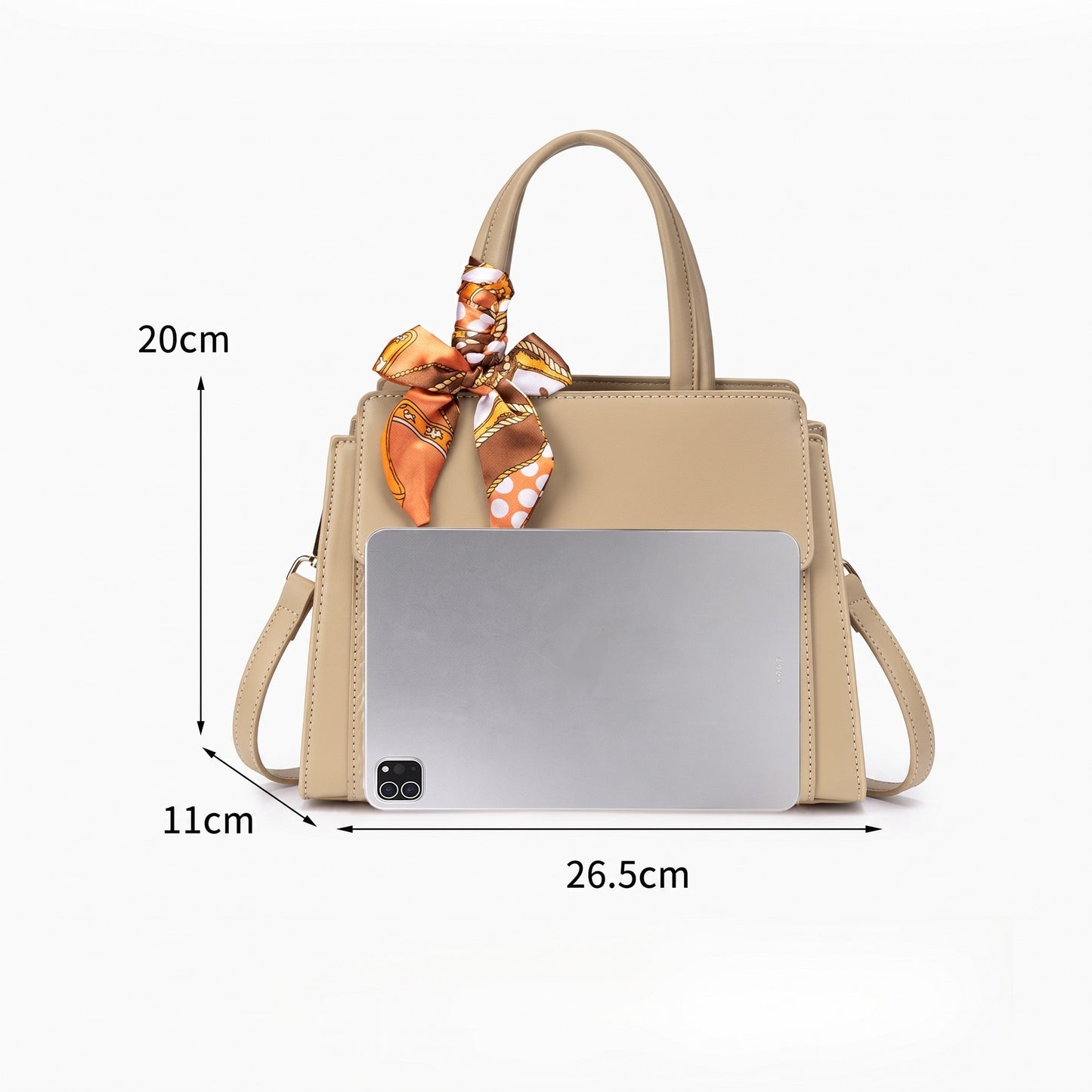 Sophisticated Croc Embossed Vegan Eco-Leather Satchel Clutch Bag