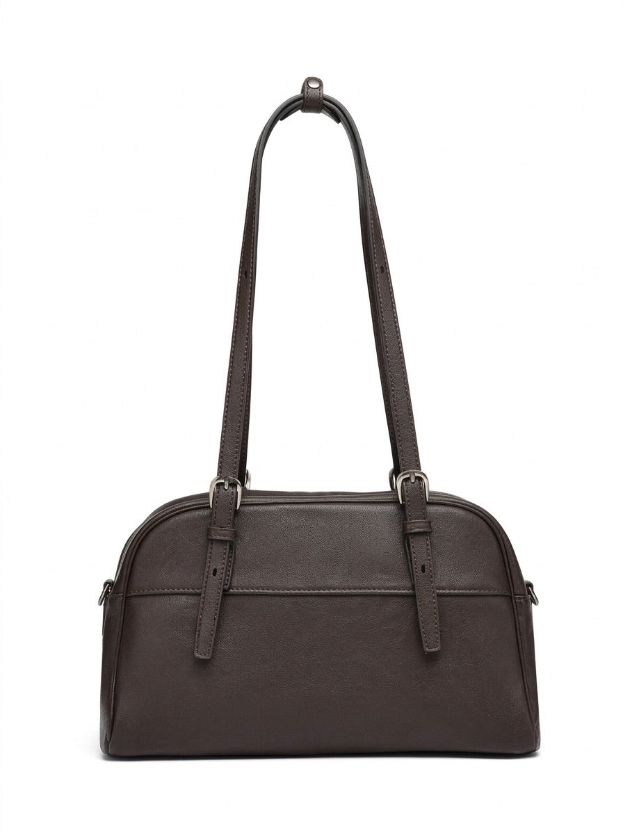 Mellow Rustic Genuine Leather Boston Clutch Bag