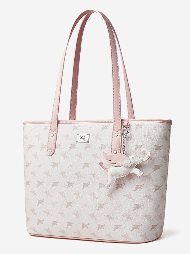 Sac à main épaule fourre-tout monogramme vintage de luxe grand éléphant volant