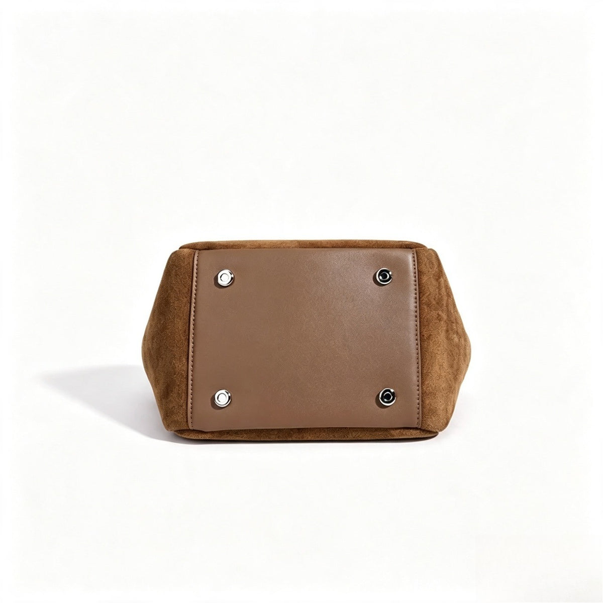 Lässige Beuteltaschen-Clutch aus echtem Veloursleder