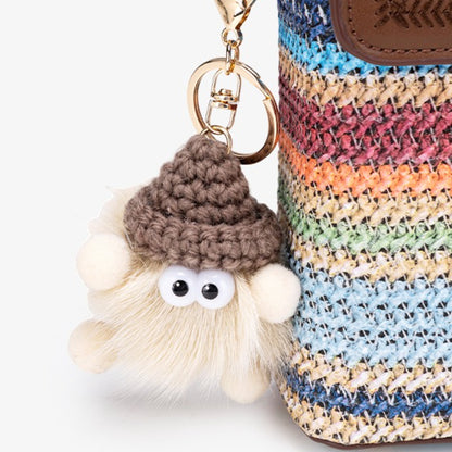 Artisan Multicolored Woven Vegan Eco-leather Mini Clutch Phone Bag