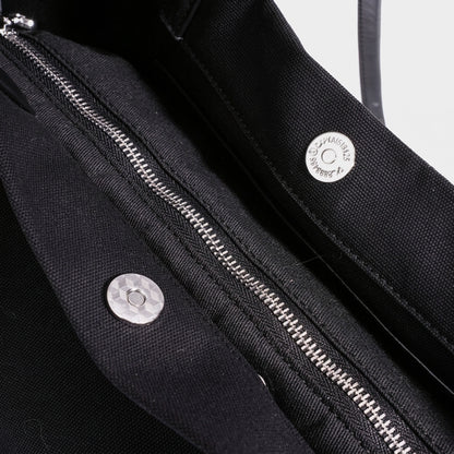 Lässige Tote-Clutch aus Leinen-Canvas
