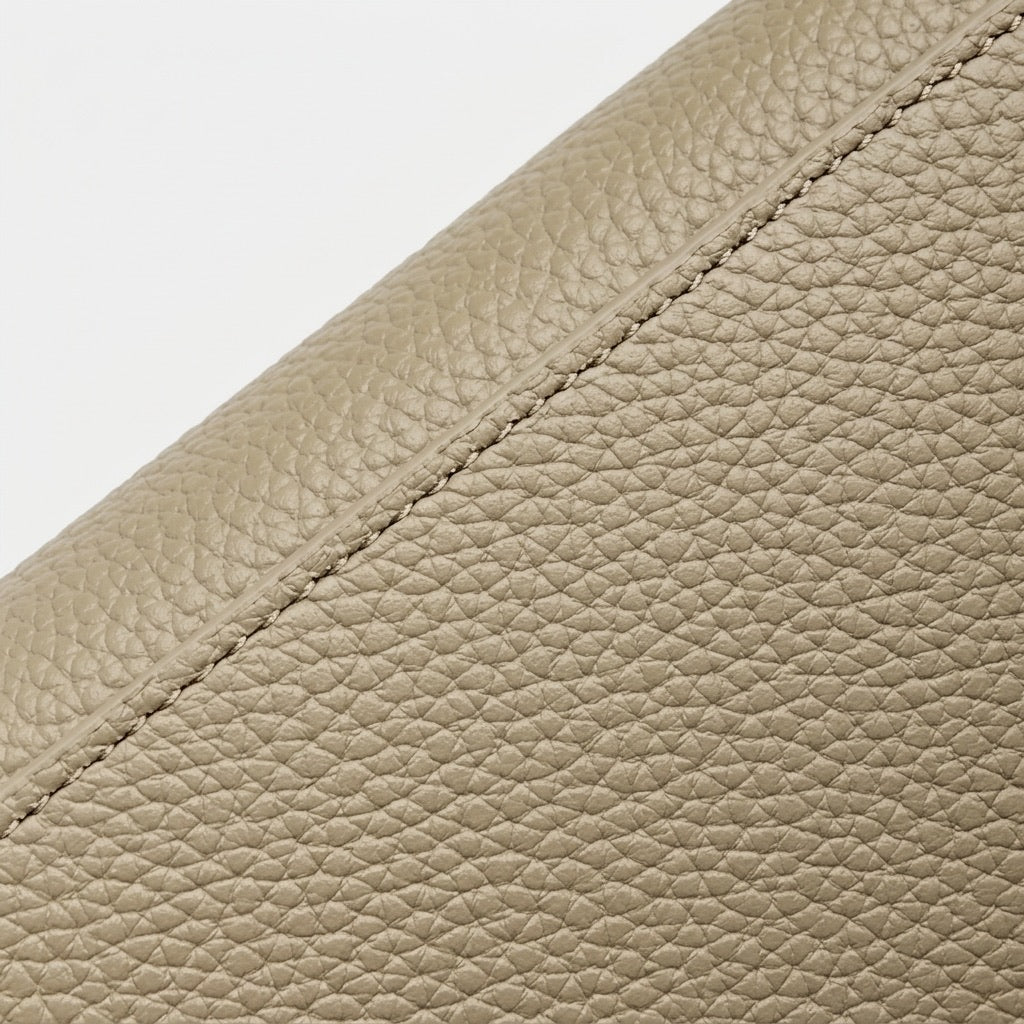 Ampia borsa tote a secchiello versatile in vera pelle Kelly sofisticata