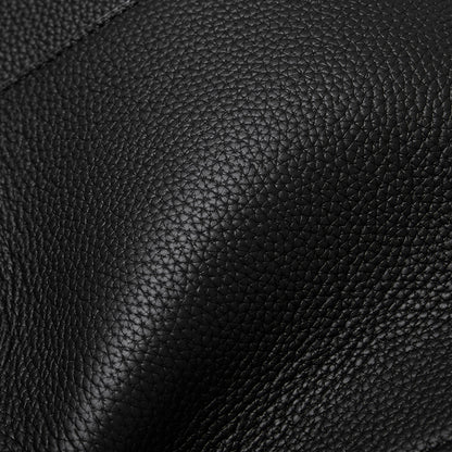 Borsa tote a tracolla di lusso retrò in vera pelle effetto litchi con doppia fibbia