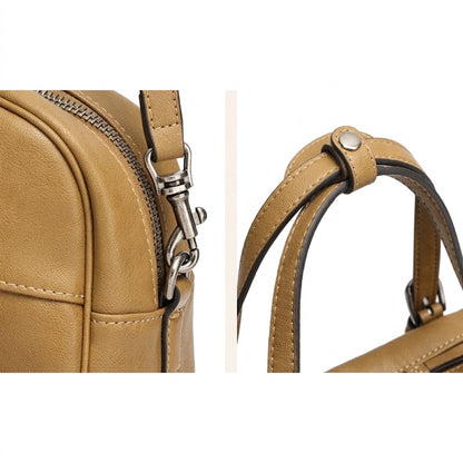 Mellow Rustic Genuine Leather Boston Clutch Bag