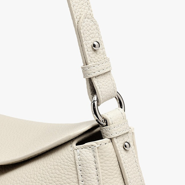 Graceful Genuine Leather Saddle Messenger Clutch Bag