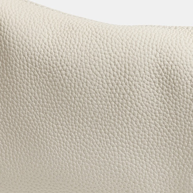 Clean-lined Pebbled Genuine Leather Crossbody Clutch Bag