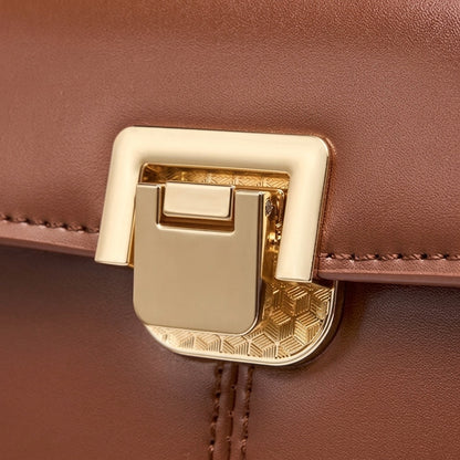 Borsa da donna in vera pelle con fibbia a ferro di cavallo
