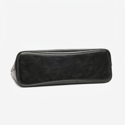 Borsa classica in vera pelle da portare sottobraccio con fibbia metallica