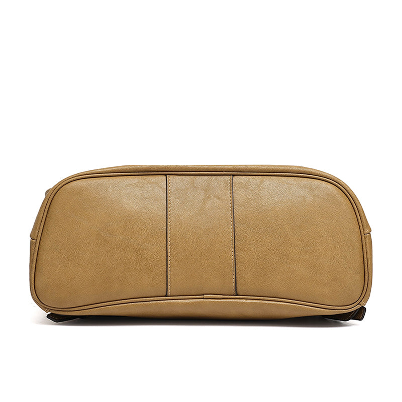 Vintage Casual Genuine Leather Flap Backpack