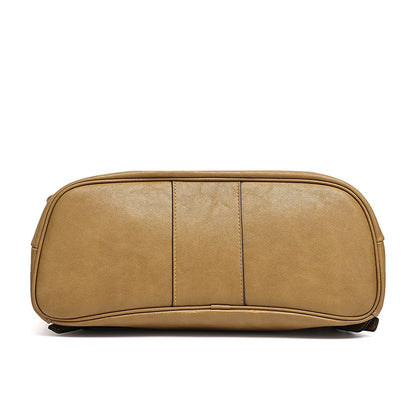 Vintage Casual Genuine Leather Flap Backpack