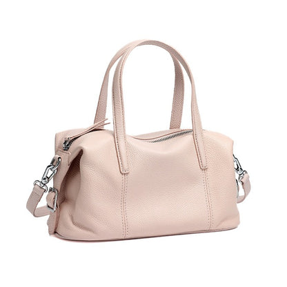 Supple Pebbled Texture Genuine Leather Pillow Clutch Bag