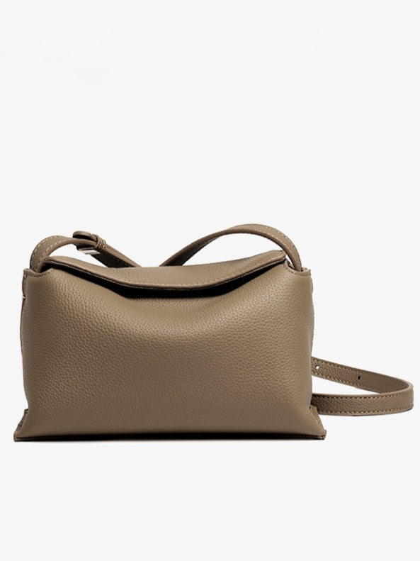 The Artisan Niche Genuine Leather Crossbody Bag with Hidden Magnetic Clasp