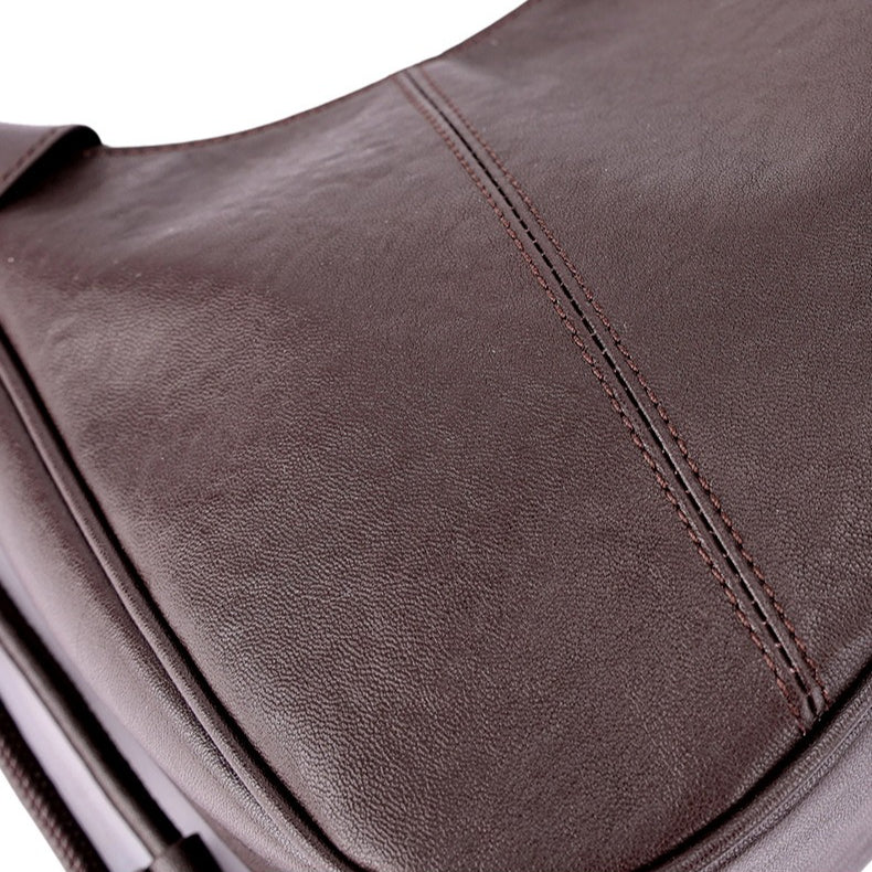 Women's Sable Crescent Genuine Leather Hobo Bag