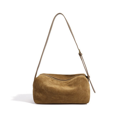 Vintage Suede Genuine Leather Clutch Bag